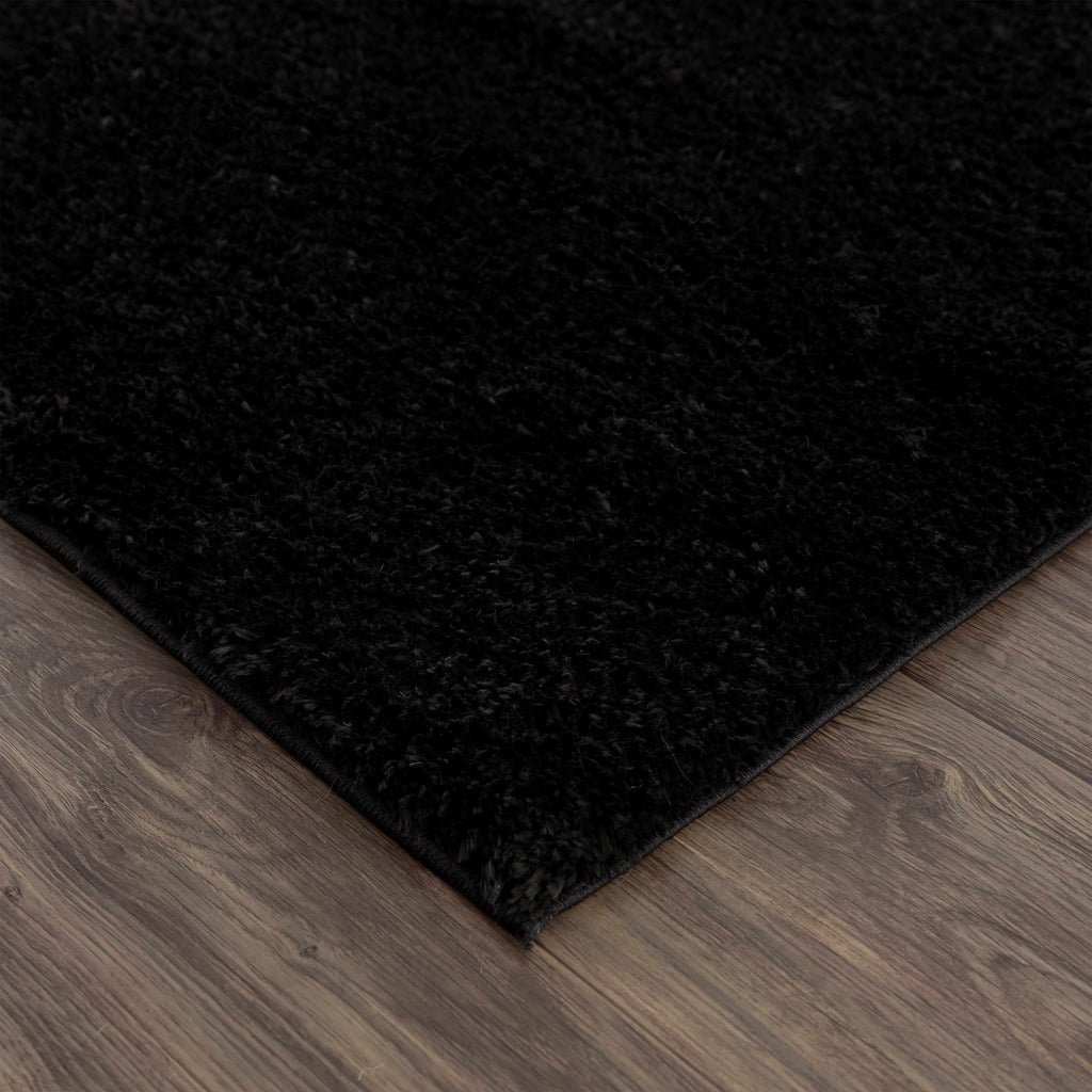 Hauteloom Heavenly HVL6201 Black Machine Made Polyester Rug
