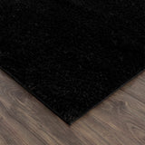 Hauteloom Heavenly HVL6201 Black Machine Made Polyester Rug