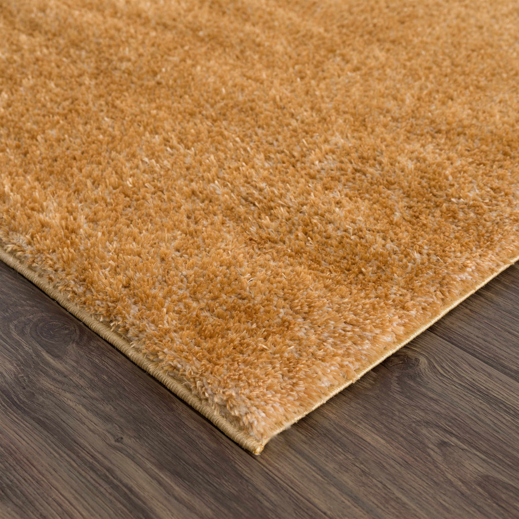 Hauteloom Heavenly HVL6212 Dark Gold Machine Made Polyester Rug