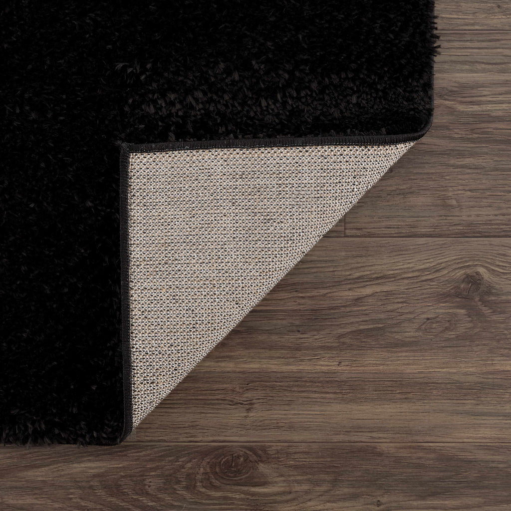 Hauteloom Heavenly HVL6201 Black Machine Made Polyester Rug
