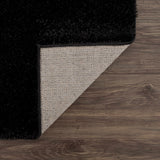 Hauteloom Heavenly HVL6201 Black Machine Made Polyester Rug
