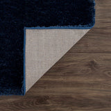 Hauteloom Heavenly HVL6209 Navy Blue Machine Made Polyester Rug