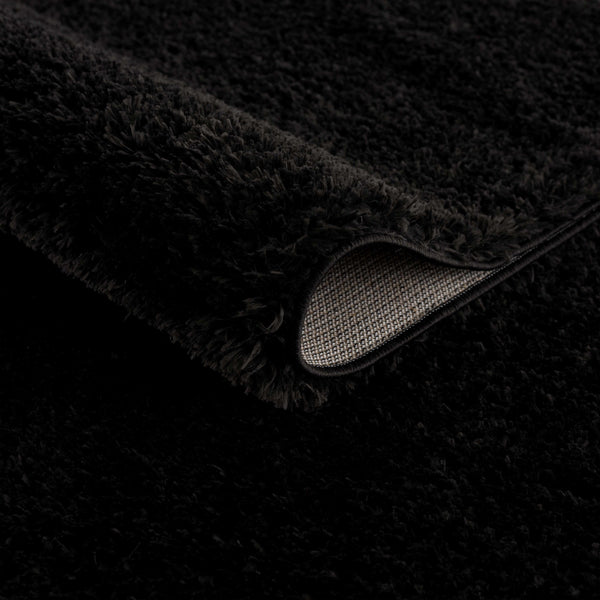 Hauteloom Heavenly HVL6201 Black Machine Made Polyester Rug
