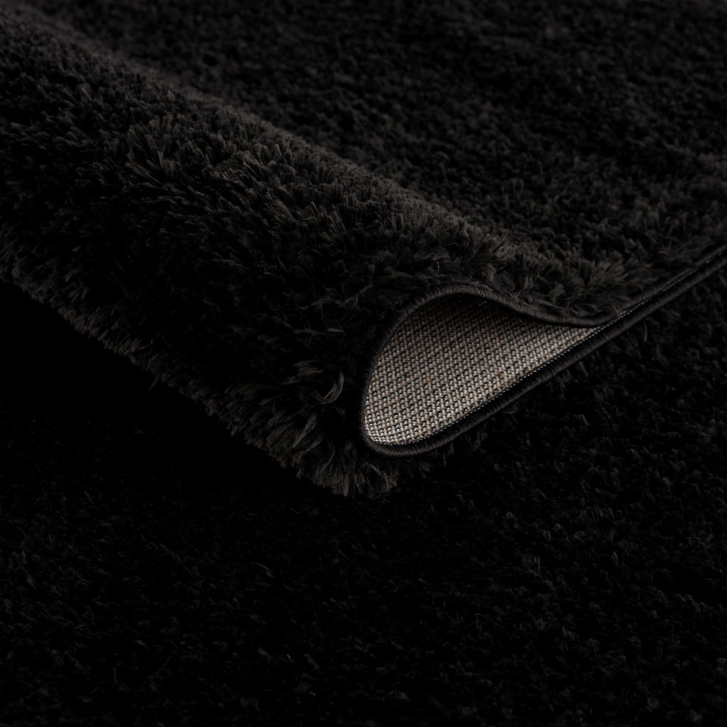 Hauteloom Heavenly HVL6201 Black Machine Made Polyester Rug