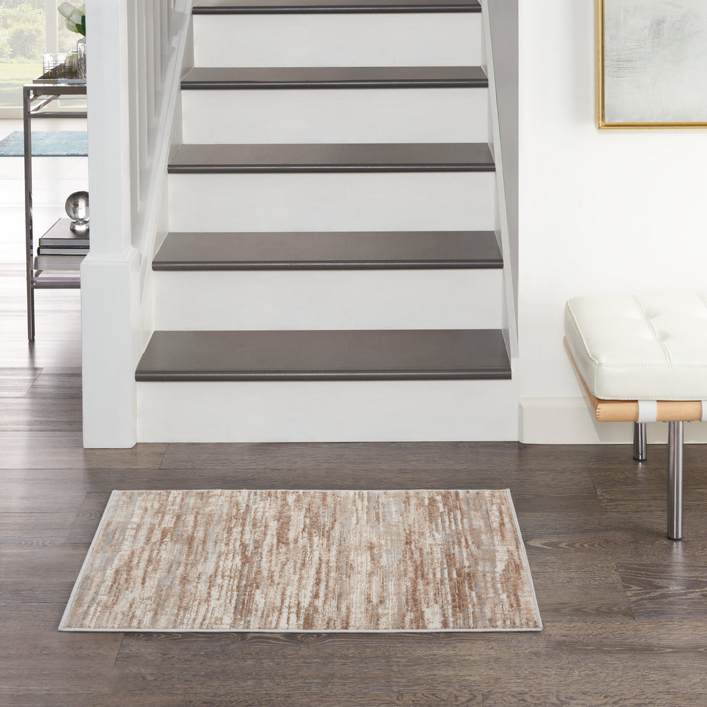 nourison elation etn01 ivory grey rug