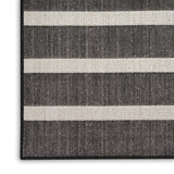 nourison positano pos03 black ivory rug