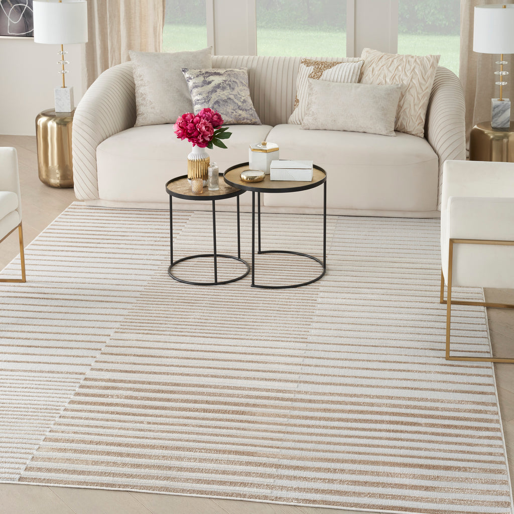 nourison brushstrokes bsk04 beige silver rug