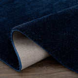 Hauteloom Heavenly HVL6209 Navy Blue Machine Made Polyester Rug
