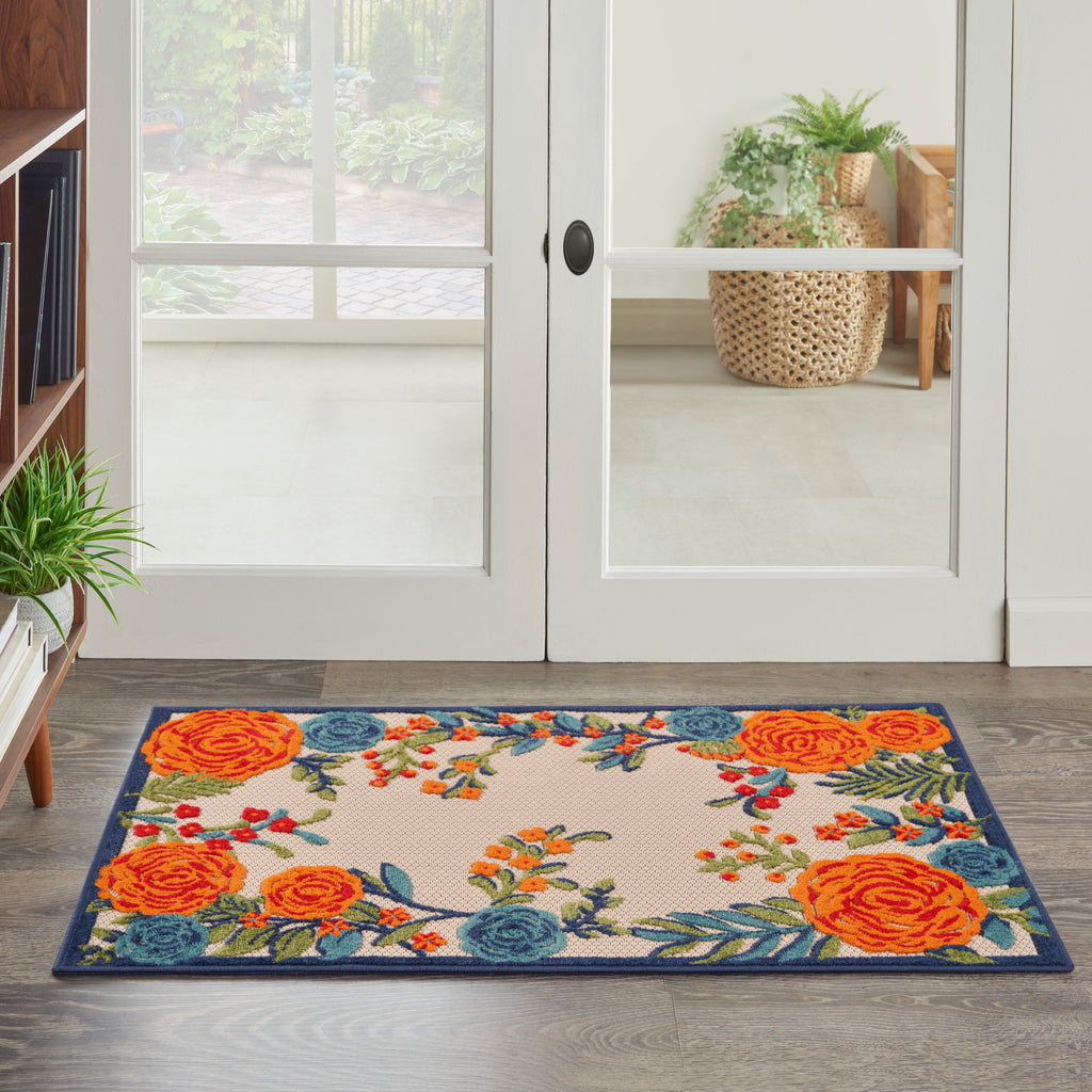 nourison aloha alh32 multicolor rug
