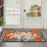 nourison aloha alh32 multicolor rug