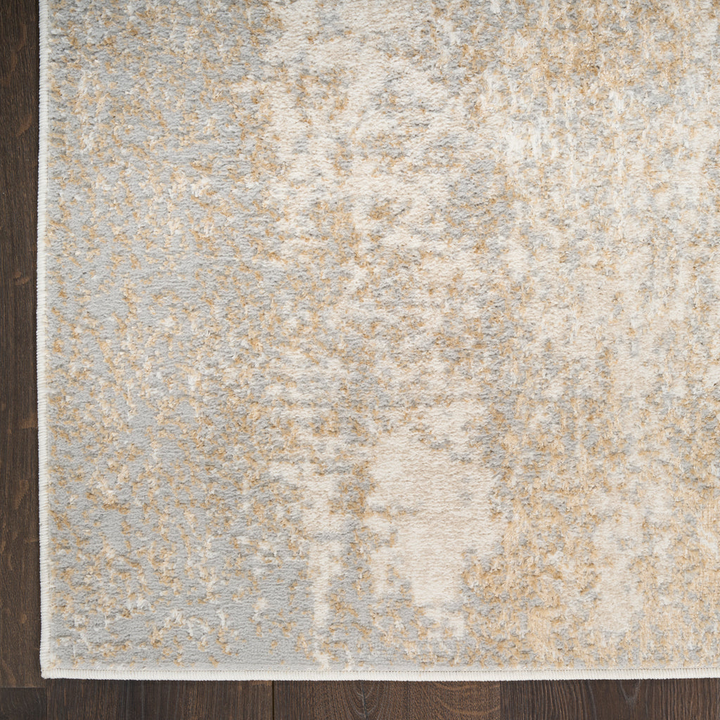 nourison ambiance ami03 ivory silver rug