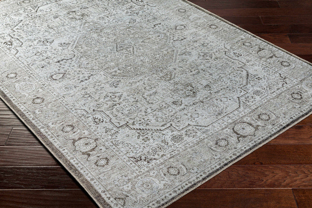 Hauteloom Anzu SAMAANZU8A1 Charcoal Machine Made Polyester Rug