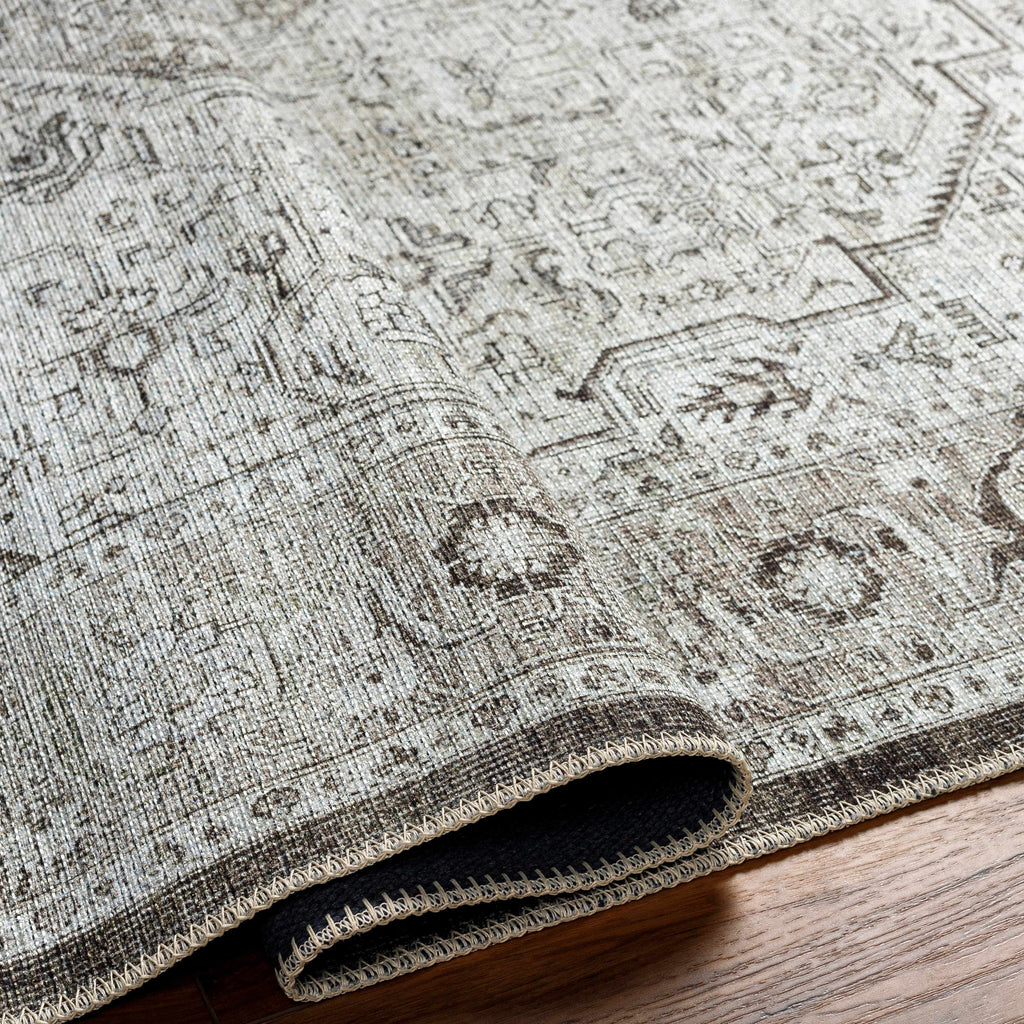Hauteloom Anzu SAMAANZU8A1 Charcoal Machine Made Polyester Rug