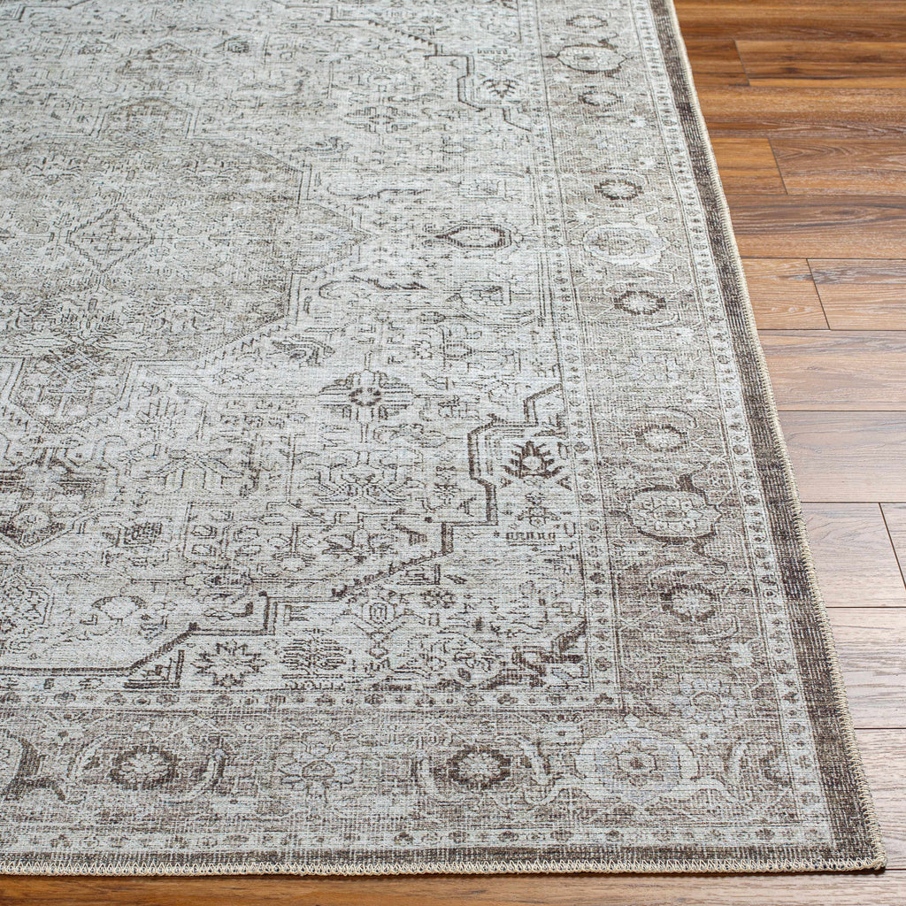 Hauteloom Anzu SAMAANZU8A1 Charcoal Machine Made Polyester Rug