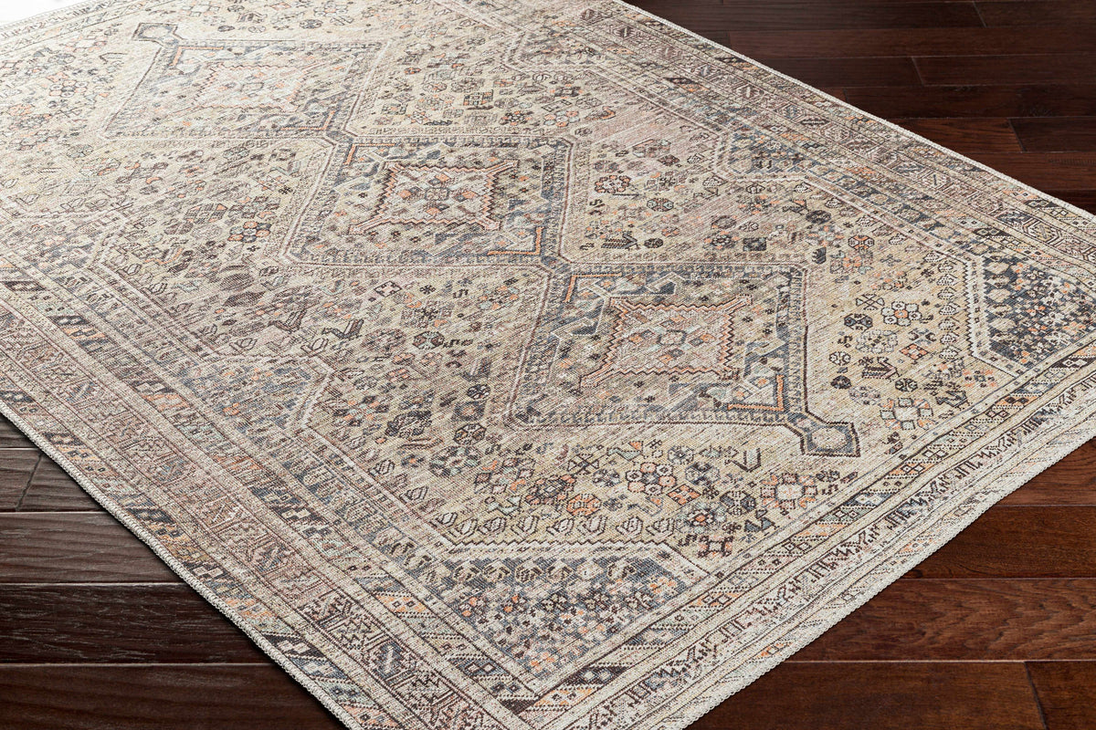 Hauteloom Barny SAMABARNYA4 Ivory Machine Made Polyester Rug