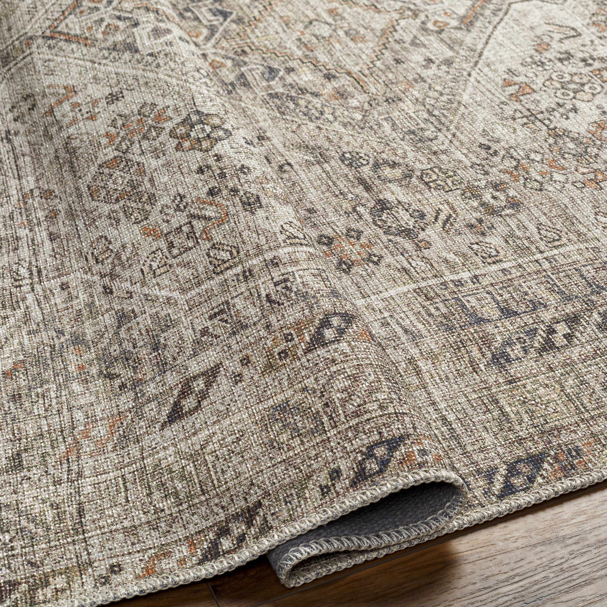 Hauteloom Barny SAMABARNYA5 Ivory Machine Made Polyester Rug