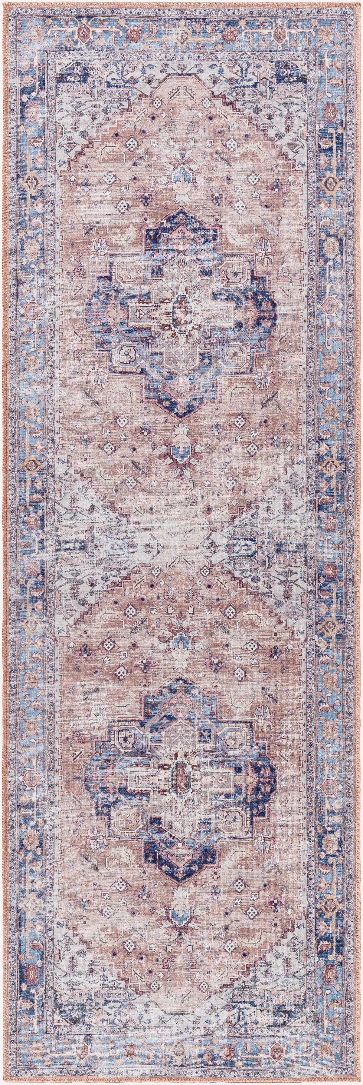 Hauteloom Kera SAMAKERABA1 Dusty Pink Machine Made Polyester Rug