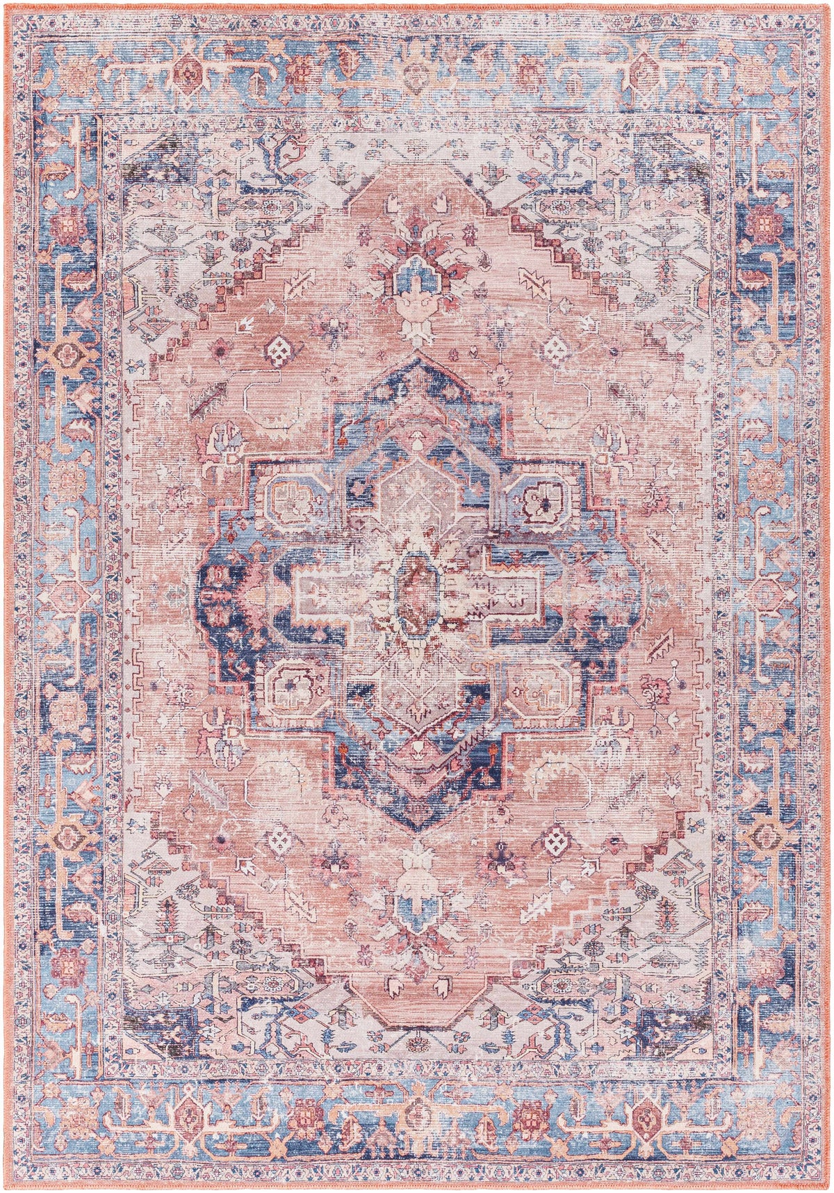 Hauteloom Kera SAMAKERABA1 Dusty Pink Machine Made Polyester Rug