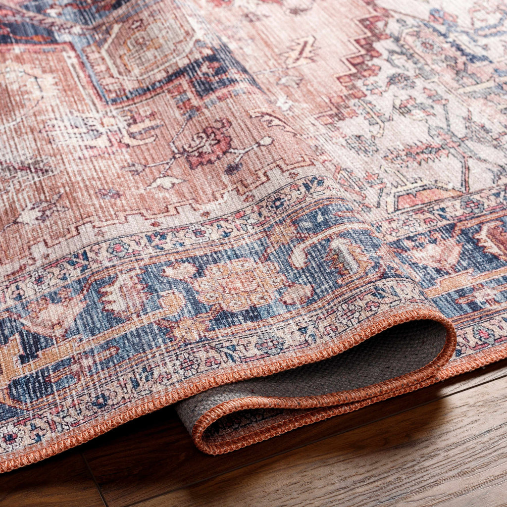 Hauteloom Kera SAMAKERABA1 Dusty Pink Machine Made Polyester Rug