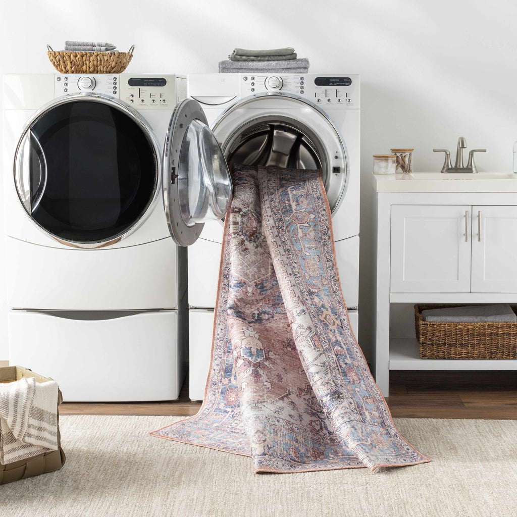 Hauteloom Kera SAMAKERABA1 Dusty Pink Machine Made Polyester Rug