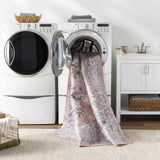 Hauteloom Kera SAMAKERABA1 Dusty Pink Machine Made Polyester Rug
