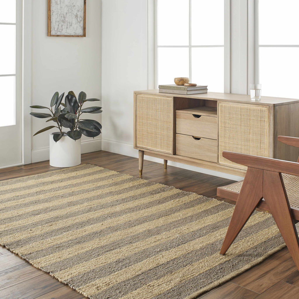 Hauteloom Ilkay SATBILKAYA2 Camel Woven/Flatwoven Jute Rug