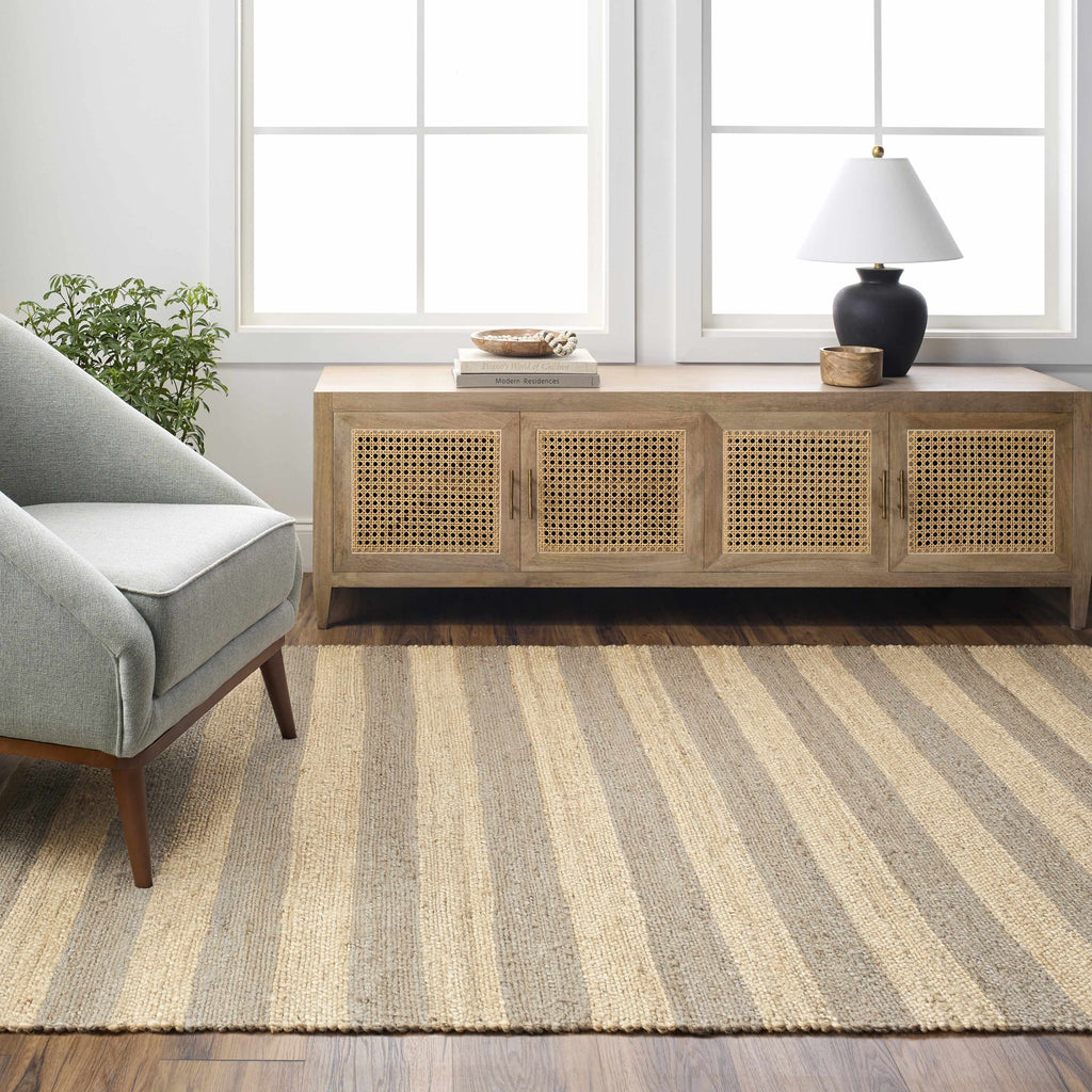 Hauteloom Ilkay SATBILKAYA2 Camel Woven/Flatwoven Jute Rug