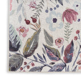 nourison nourison washables nwb01 ivory pink rug