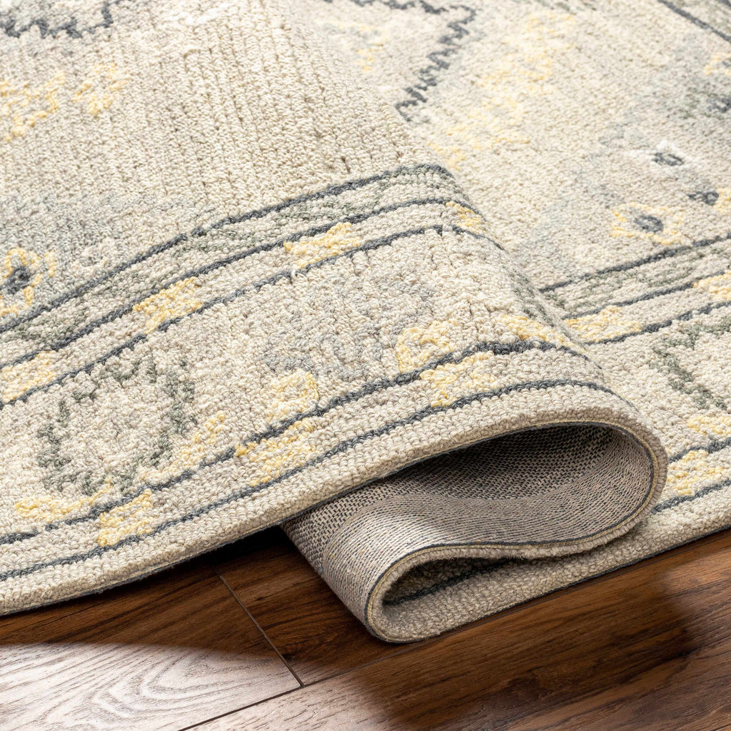 Hauteloom Alena SAYFALENAA1 Light Gray Hand Tufted Wool Rug