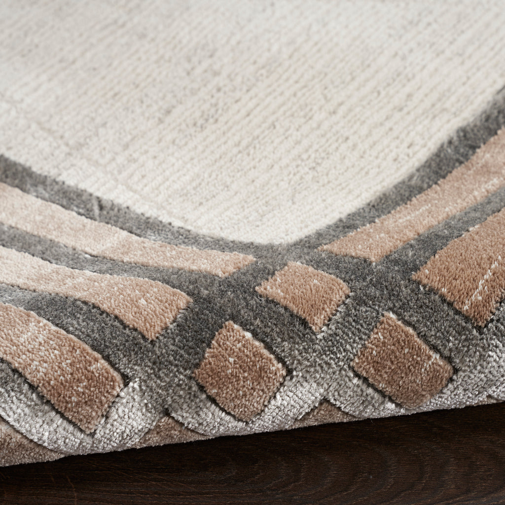 nourison desire dsr01 ivory silver rug