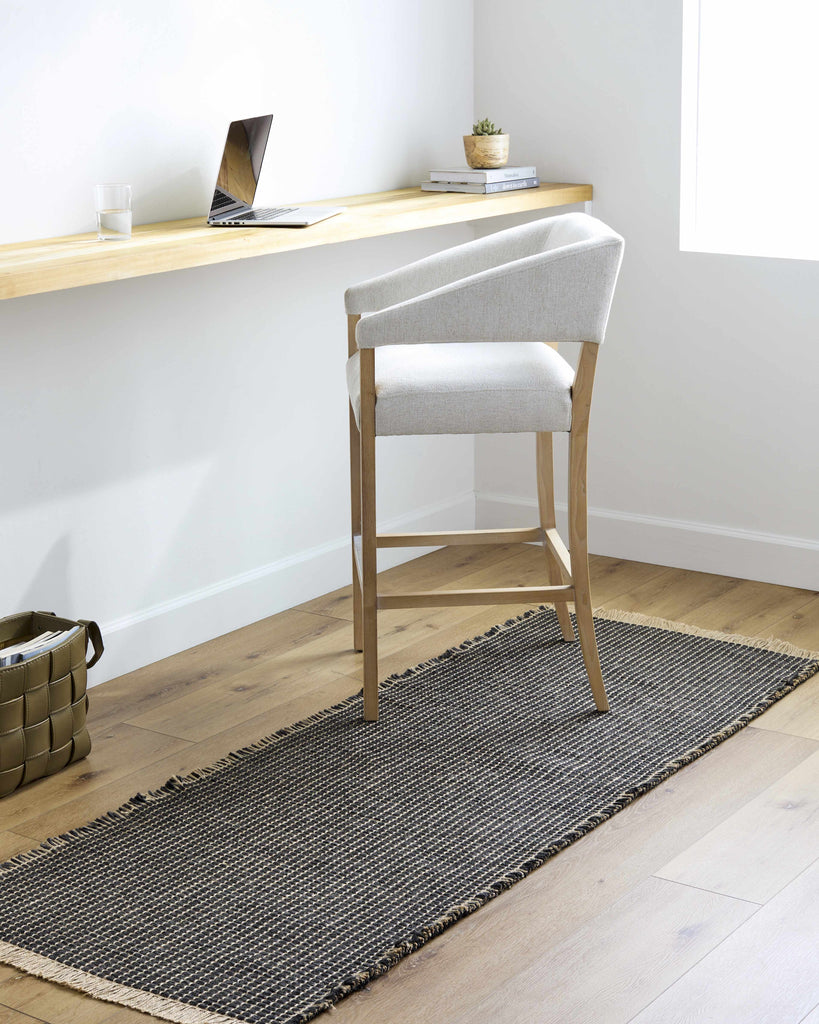 Hauteloom Libba SBBKLIBBAA1 Black Machine Made Jute Rug