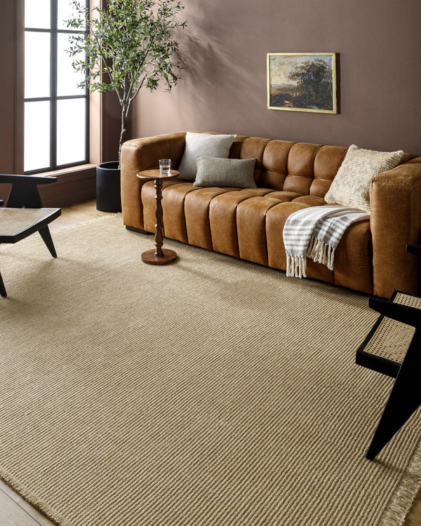 Hauteloom Mubin SBBKMUBINA1 LightBrown Machine Made Jute Rug