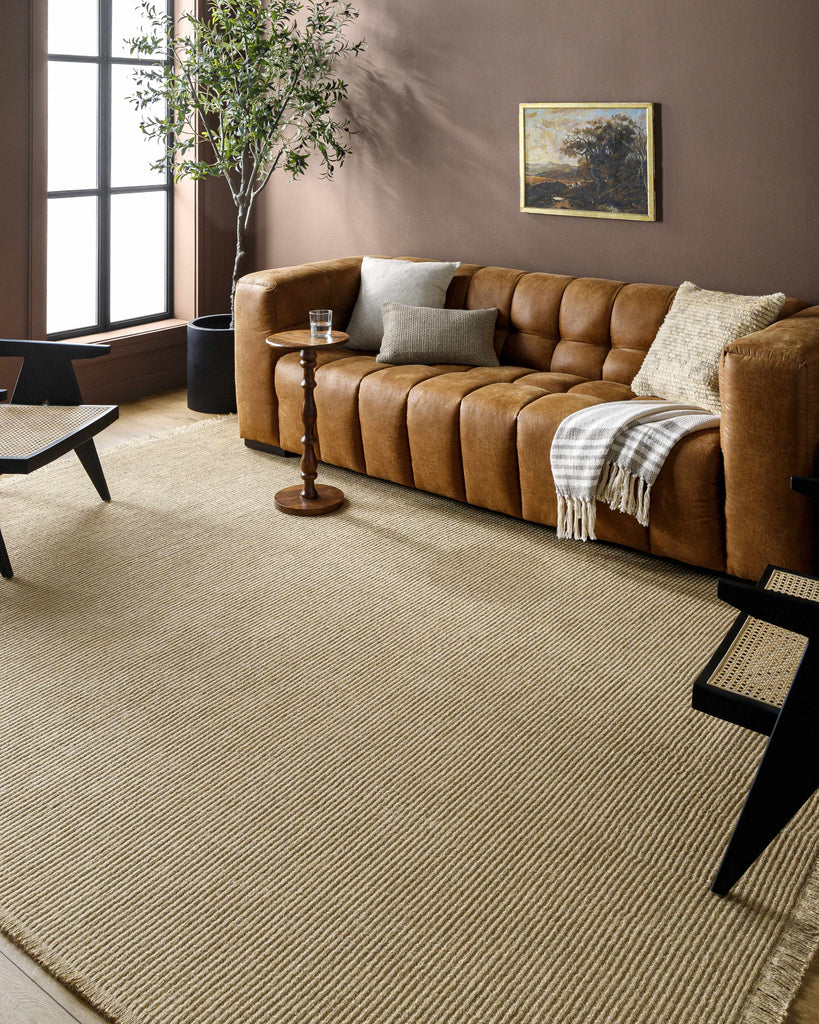 Hauteloom Mubin SBBKMUBINA1 LightBrown Machine Made Jute Rug