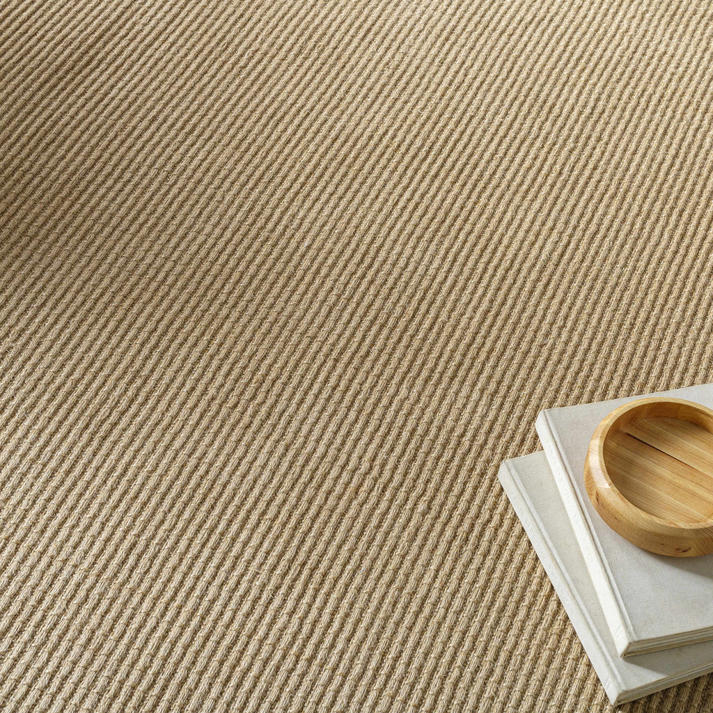Hauteloom Mubin SBBKMUBINA1 LightBrown Machine Made Jute Rug