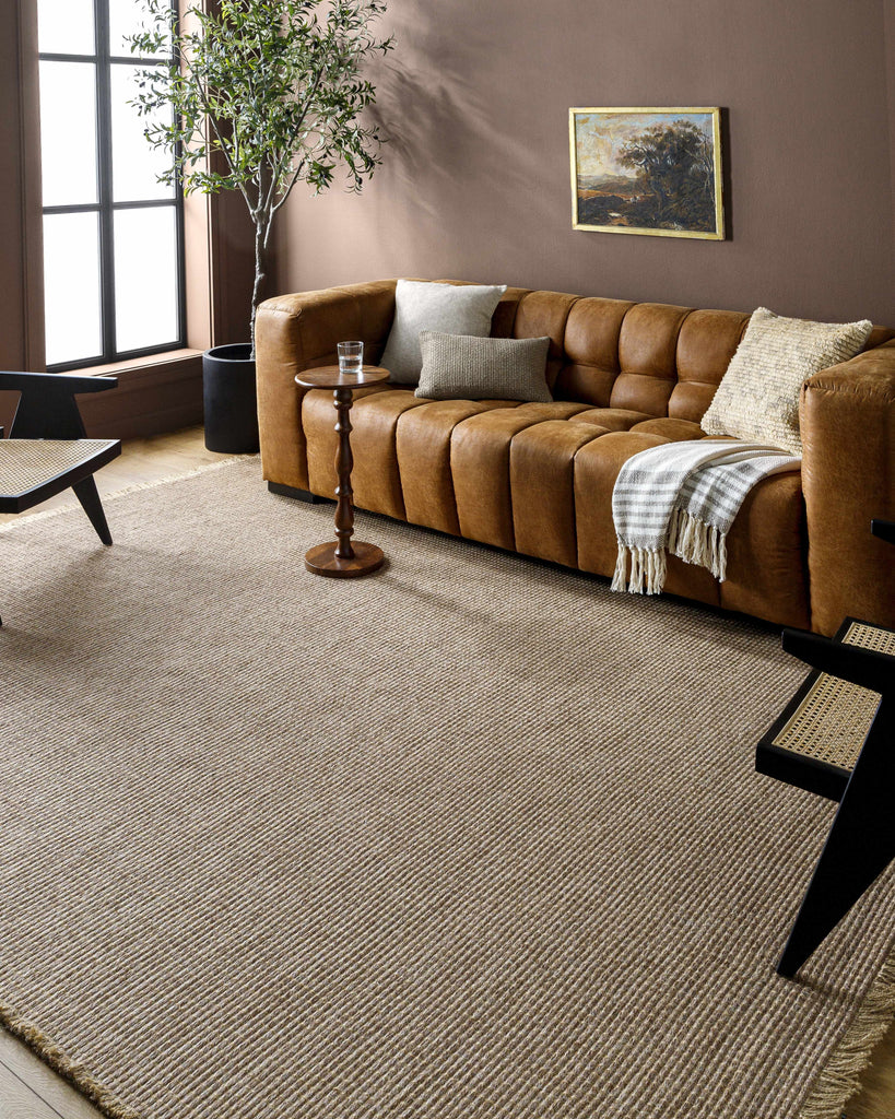 Hauteloom Olsen SBBKOLSENA1 Light Brown Machine Made Jute Rug