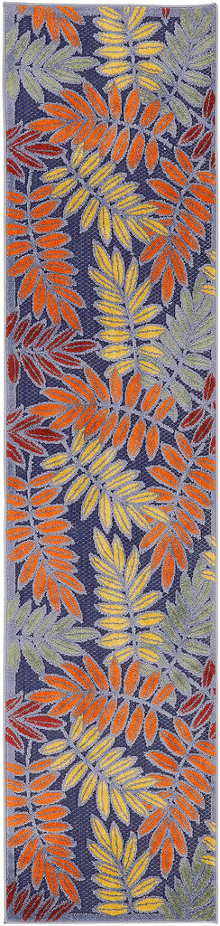 nourison aloha alh18 navy multicolor rug