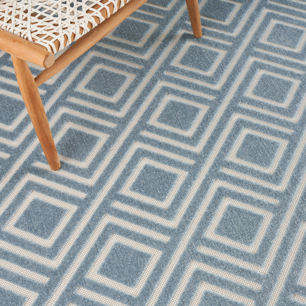 nourison care free caf03 blue rug