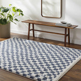 Hauteloom Kieu SBMMKIEU8A1 White Machine Made Polyester Rug