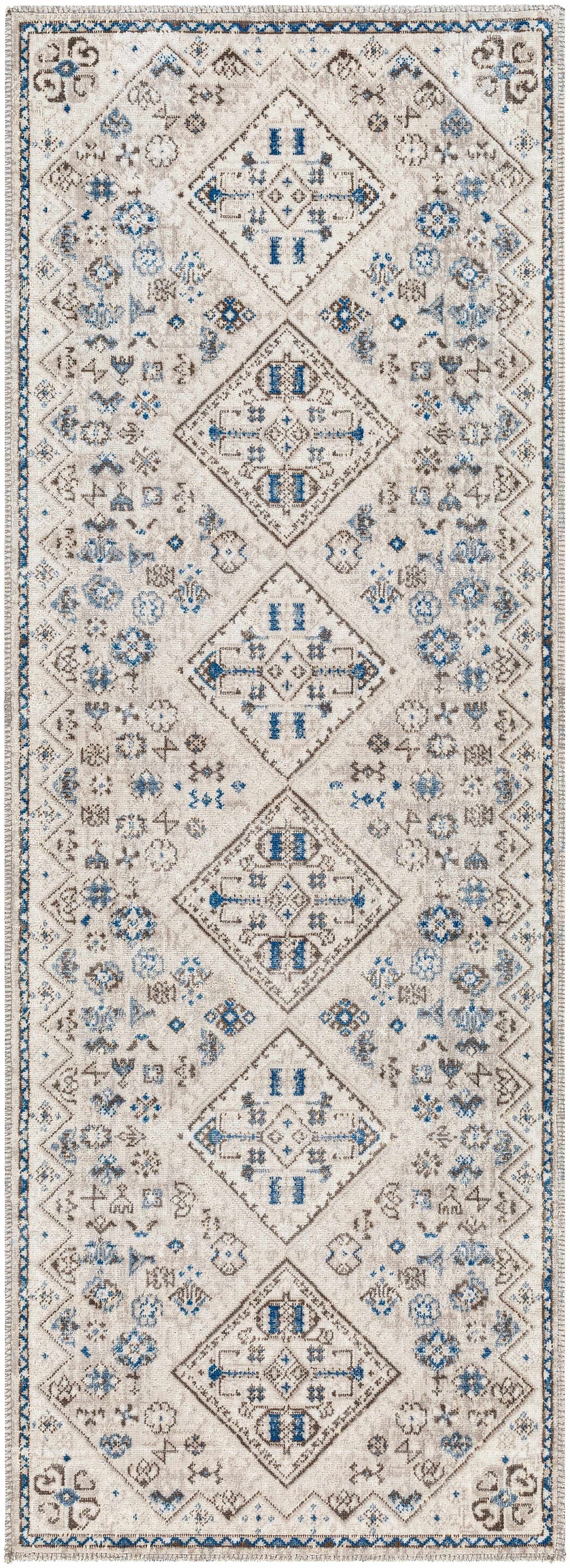 Hauteloom Meja SBOFMEJA8A3 Light Gray Machine Made Polypropylene Rug
