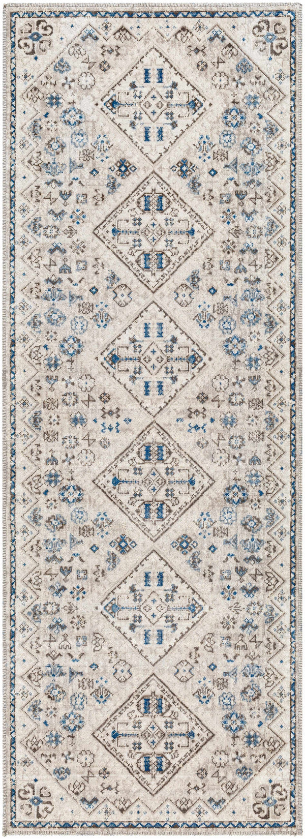 Hauteloom Meja SBOFMEJA8A3 Light Gray Machine Made Polypropylene Rug