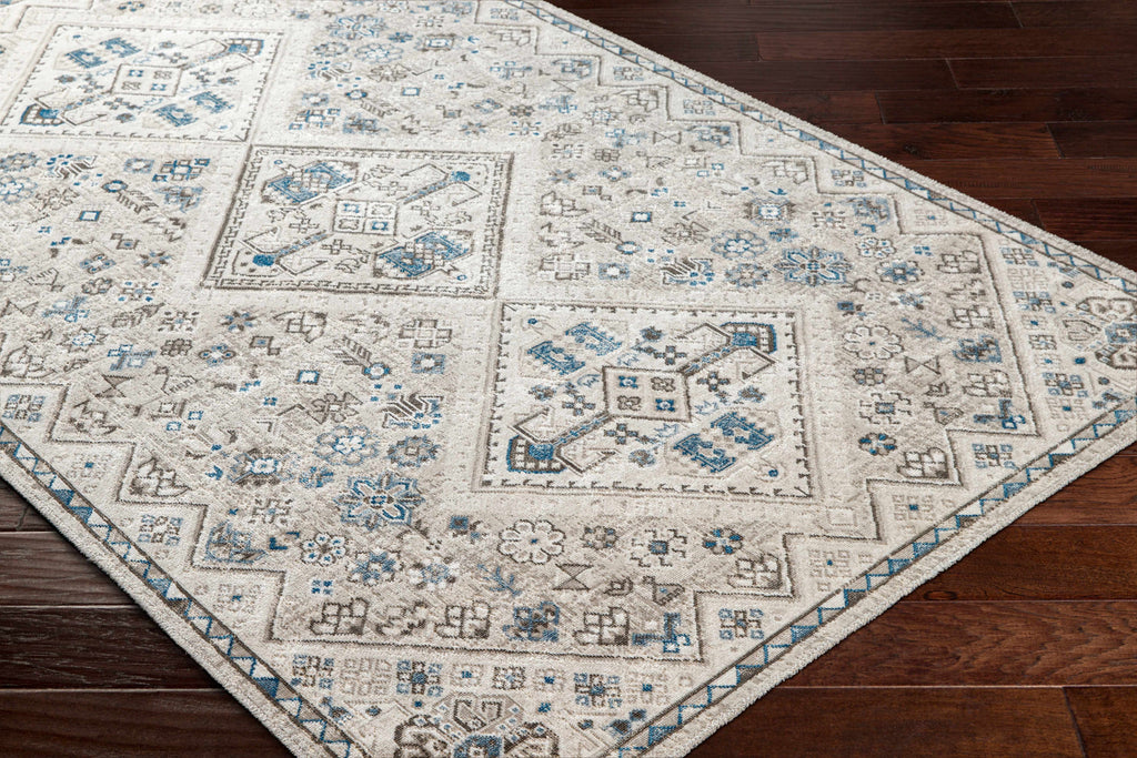 Hauteloom Meja SBOFMEJA8A3 Light Gray Machine Made Polypropylene Rug