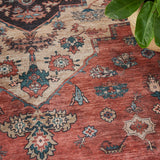 nourison grand washables grw03 rust multicolor rug