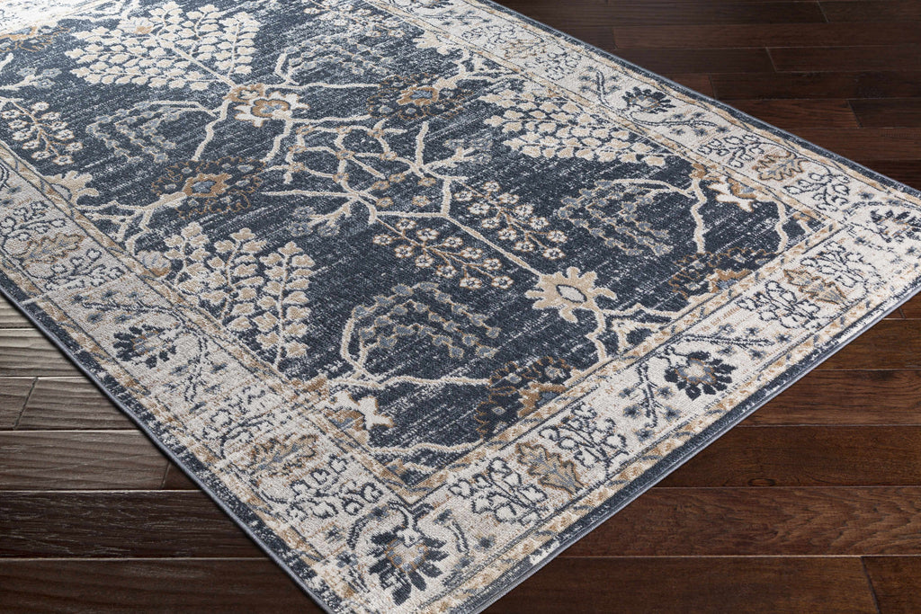 Hauteloom Scalby SCALB Denim Machine Made Polypropylene Rug