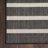 nourison positano pos03 black ivory rug