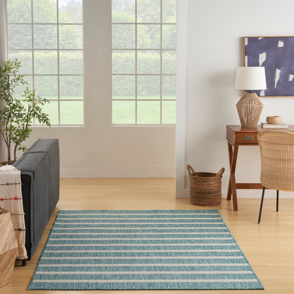 nourison positano pos03 aqua ivory rug