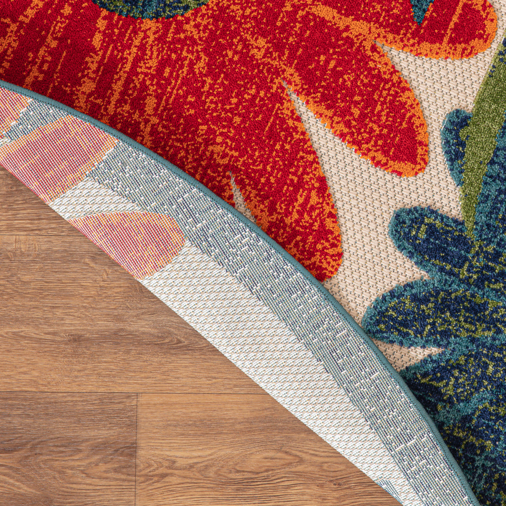 nourison aloha alh33 ivory multicolor rug