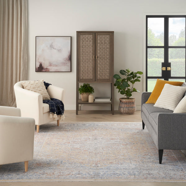 nourison elegant heirlooms elh01 grey gold rug