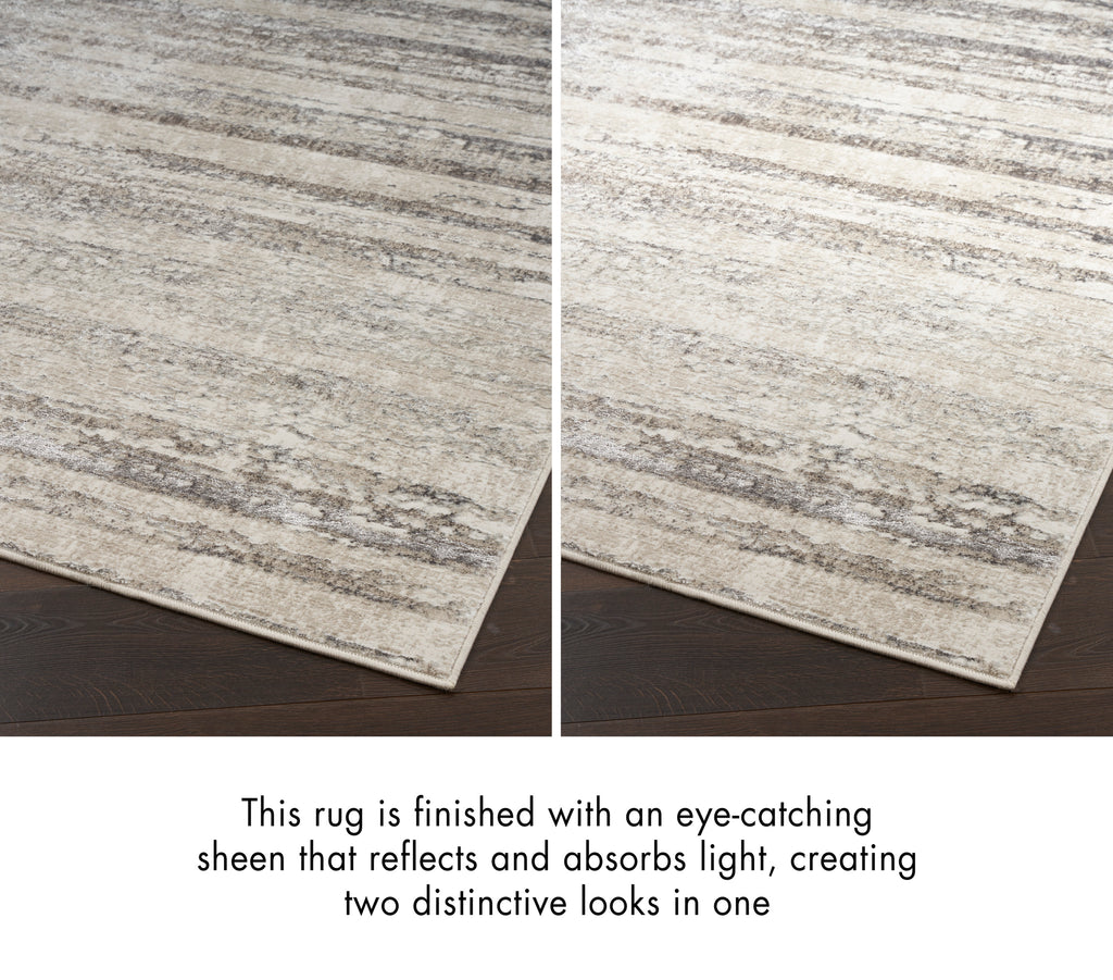 nourison glitz glz10 cream grey rug