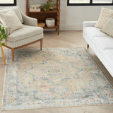 nourison astra machine washable asw12 beige blue rug