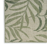 nourison garden oasis goa01 ivory green rug
